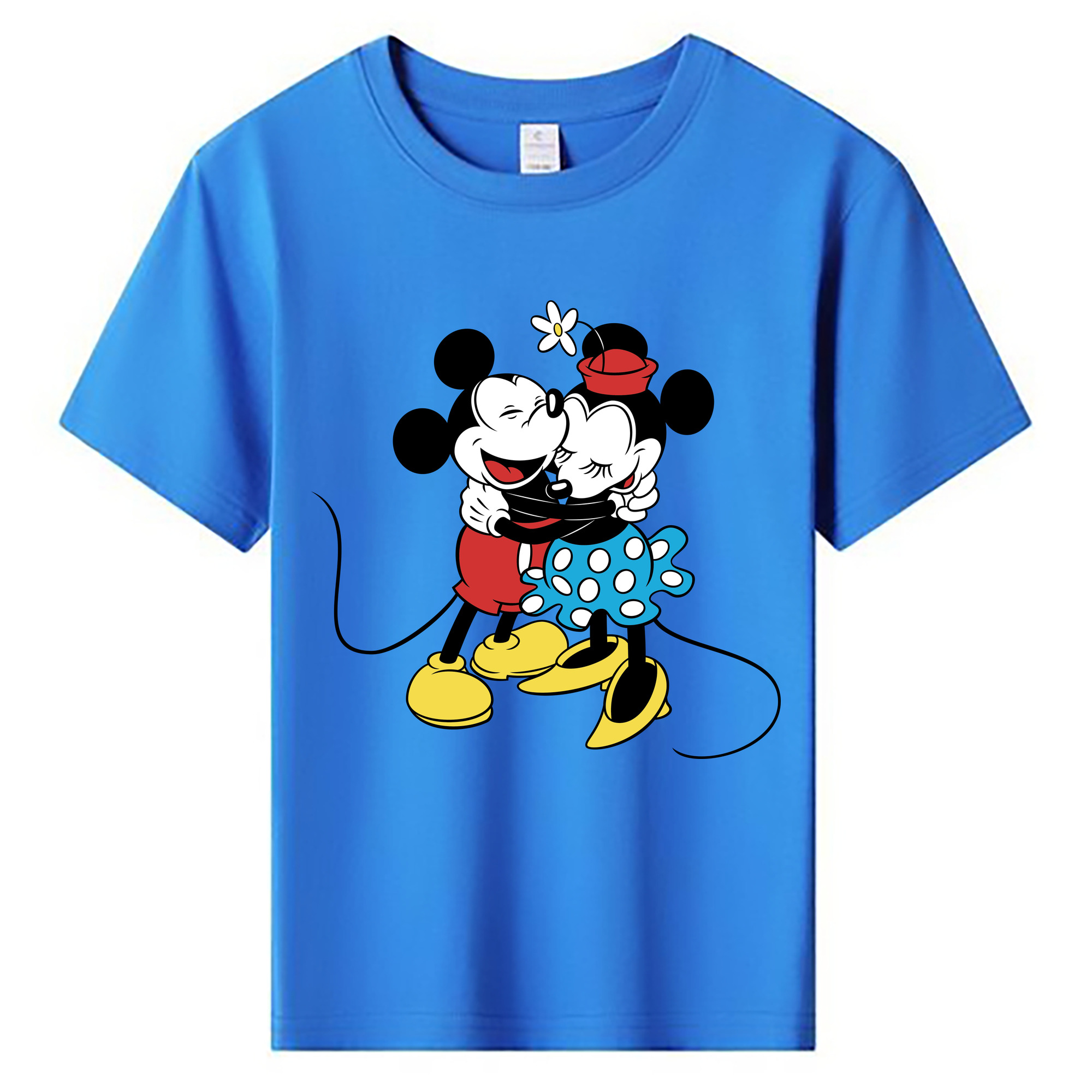 ミッキーマウス Mickey Mouse 綿100％キッズTシャツ（フロントプリント）